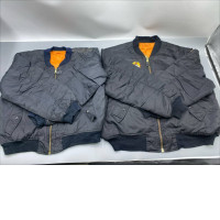Set of 2 vintage MA-1 bomber flight jacket, likely inspired by military designs. 