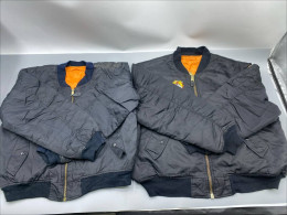 Set of 2 vintage MA-1 bomber flight jacket, likely inspired by military designs. 