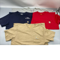 Set of 4 Carhartt K87 Workwear Men's Short-Sleeve T-Shirt with Pocket