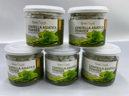 set of 5 pieces Thailand brand MoonFarms, centella asiatica powder for making a drink , a dietary supplement  powder, 50 g.