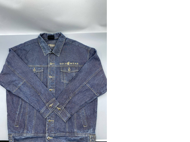 Rocawear denim jean jacket. Rocawear denim jean jacket.