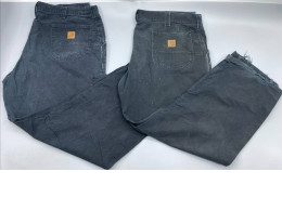 Set of 2 Men's loose-fitting tacking work trousers, Carhartt brand, model B11.