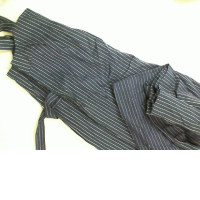 Women's blue striped jumpsuit
