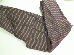 Women's brown striped trousers