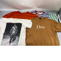 Set of 4 Vintage short-sleeved crew neck t-shirt
