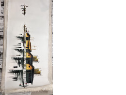 Painting on canvas in a tube Painting on canvas in a tube