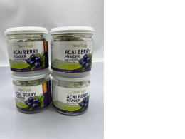 set of 4 pieces Thailand brand MoonFarms, acai berry powder for making a drink , a dietary supplement powder, 50 g.