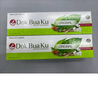 Set of 2 Twin Lotus Dok Bua Ku Original Herbal Toothpaste
