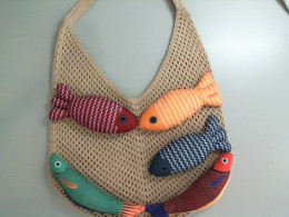 Wicker bag with fish