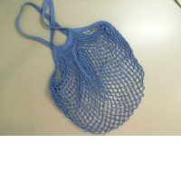 Wicker bag blue