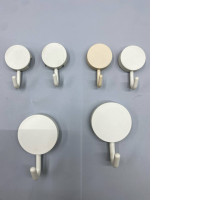 Set of 6 Wall-mounted clothes hooks for home.