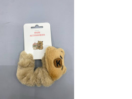 plush capybara-themed hair scrunchie.