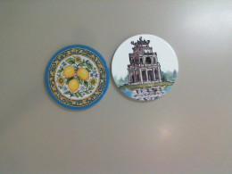 Set of 2 ceramic coasters Set of 2 ceramic coasters