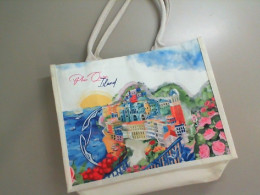 Large white bag with a pattern