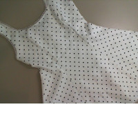 White short polka dot dress