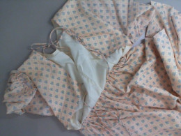 Pink dress with blue print