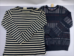 Set of 2 A long-sleeved striped shirt, similar to the Brighton shirt worn by Saint James Meridien. 