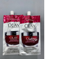 Set of 2 Olay Regenerist Micro-Sculpting Cream pouches. 