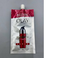 Olay Regenerist Micro-Sculpting Serum, typically sold in a 6g pouch for anti-aging and firming benefits. 