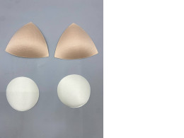 Set of 2 Removable bra pads, used for replacing the padding in bras.