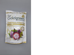 snack of freeze-dried mangosteen from The Goldgreen brand. 