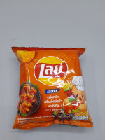  Lay's Rock Extra Barbecue flavored ridged potato chips,