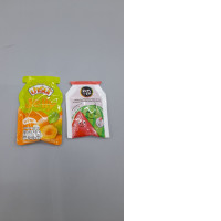 Set of 2 Plum jelly mixed with coconut jelly, brand Party Sunsu Watermelon Flavor Chewy Konjac Jelly.