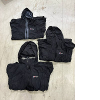 set of three windbreakers with hoods