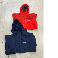 a set of two hooded sports jackets