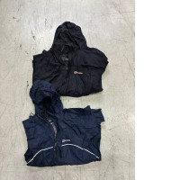 set of two sports windbreakers with a hood