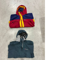 set of two sports windbreakers with a hood