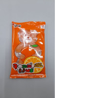Wangzai QQ Candy, an orange-flavored gummy snack. 