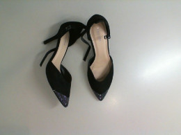 Women's black high heel shoes