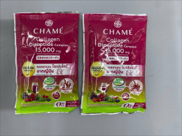 Set of 2 CHAME Collagen Dipeptide Complex, a dietary supplement powder. 