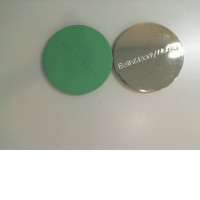 Set of 2 metal coasters