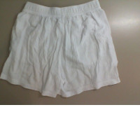 White fabric shorts
