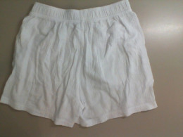 White fabric shorts White fabric shorts