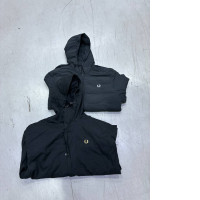 set of 2 Black hooded jacket
