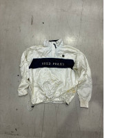 White windbreaker jacket