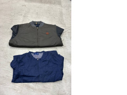 set of 2 Jacket-style zip-up coat