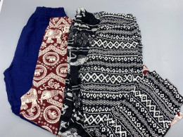 Set of 4 Patterned long casual pants
