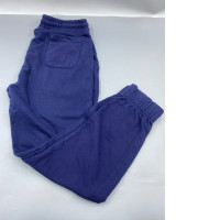 Drake's Navy Cotton Jogging Bottoms. 