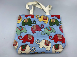 Fabric bag with elephant pattern Fabric bag with elephant pattern