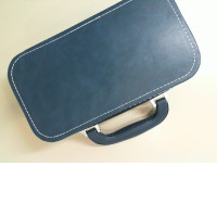 Blue frame hand bag