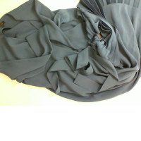 Blue women's dress with a belt