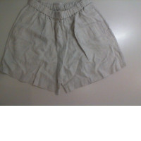 Gray fabric shorts