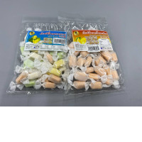 Set of 2 Milk-flavored toffee with mango flavor.