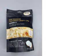 Tai Guo Pin Thai Toasted Coconut Crispy Chips, a snack product from Thailand. 