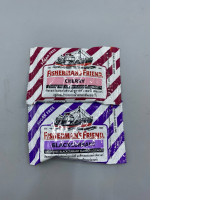 Set of 2  Fisherman's Friend sugar-free lozenges, specifically in Cherry and Blackcurrant flavors. 