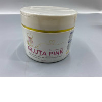 Gluta Pink brand body lotion designed to promote clear, smooth, and white skin. 